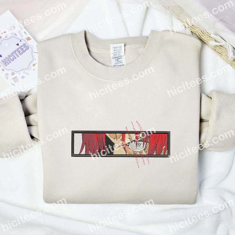 Shanks Eyes One Piece Anime Embroidered Shirt