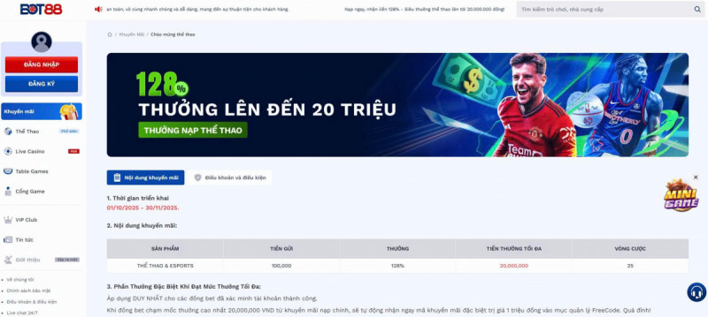 Chào mừng Thể thao thưởng nạp bước đệm hoàn hảo cho người yêu cá cược
