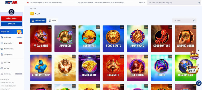 Vì sao CQ9 Gaming là lựa chọn hàng đầu của người chơi online