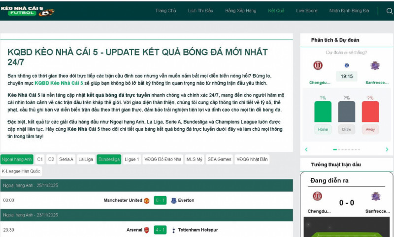 Cách cập nhật và sử dụng KQBD Kèo Nhà Cái 5 hiệu quả nhất