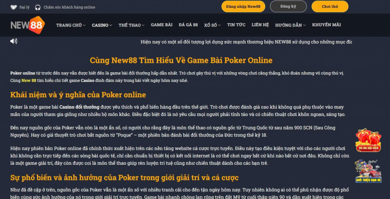 Các mẹo và chiến thuật khi chơi Poker Online
