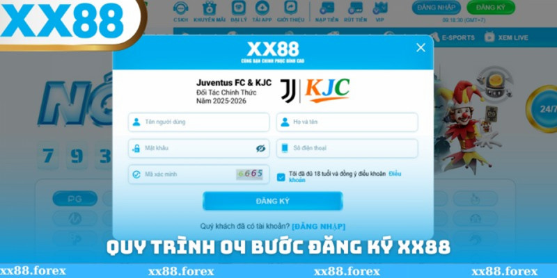 Các bước đăng ký XX88 chi tiết cho người mới bắt đầu