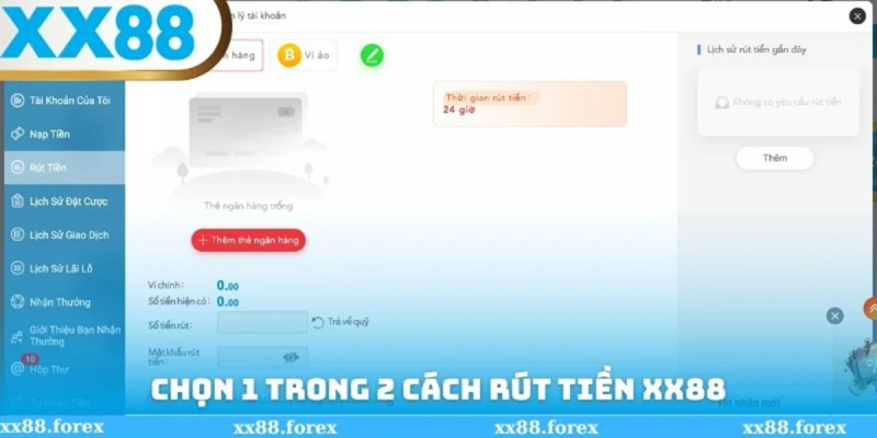 Quy trình Rút Tiền XX88 chi tiết dành cho người chơi mới