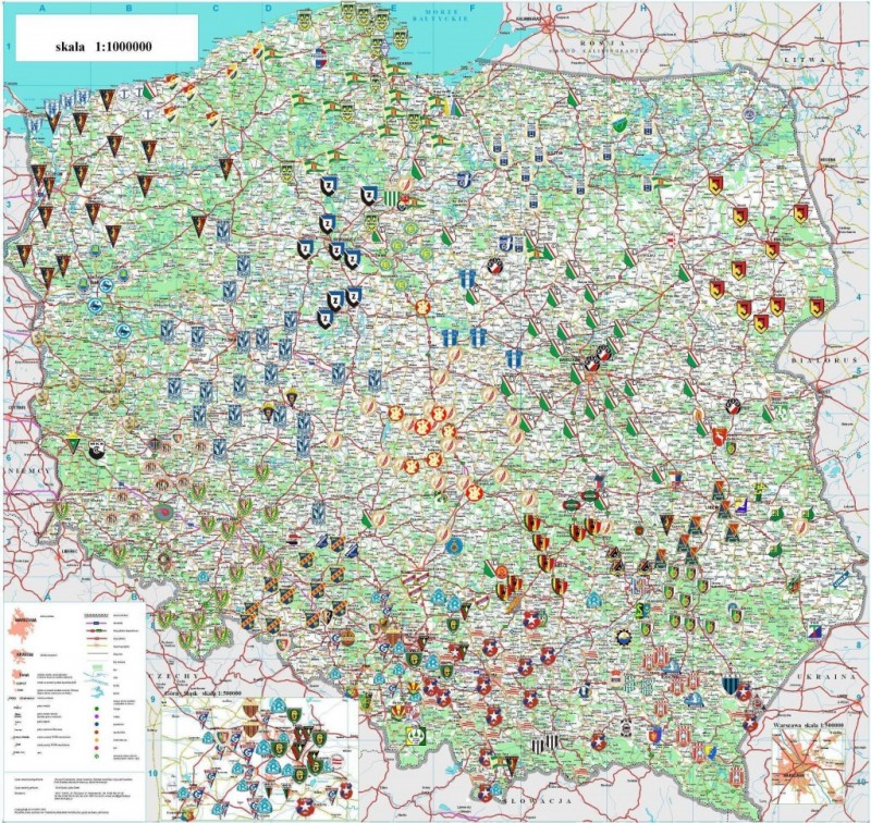 Полезные ископаемые польши карта